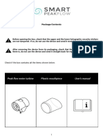 Peak Flow Meter Turbine Plastic Mouthpiece User's Manual: Check If The Box Contains All The Items Shown Below