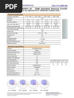 Xxpol 1710 2690Mhz 65° 18dbi Adjustable Electrical Downtilt Antenna, Manual or by Optional Rcu (Remote Control Unit)