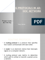 Routing Protocols in Ad-Hoc Network