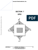 Section 7 Gpio: Motorola DSP56011 User's Manual 7-1