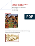 Principales Familias Indigenas Que Poblaron Colombia