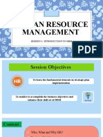 Session 1 - Human Resource Management