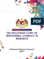 The Malaysian Code of Responsible Conduct in Research - 0 PDF