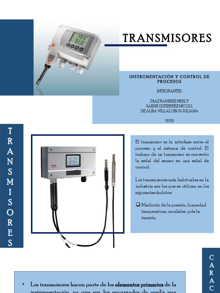 Tipos de Transmisores en Instrumentación | PDF | Transmisor | Electrónica