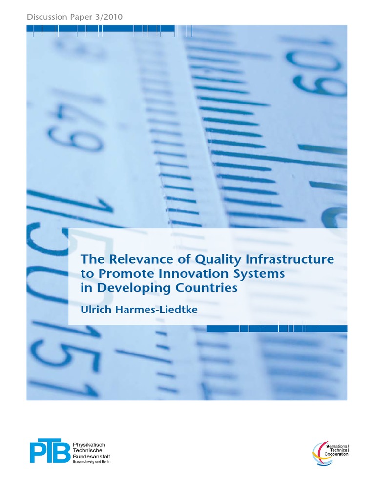 The Relevance of Quality Infrastructure For Innovation Systems | PDF ...