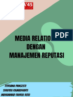 Media Relations Dengan Manajemen Reputasi 