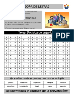 Crucigrama Salud Ocupacional PDF