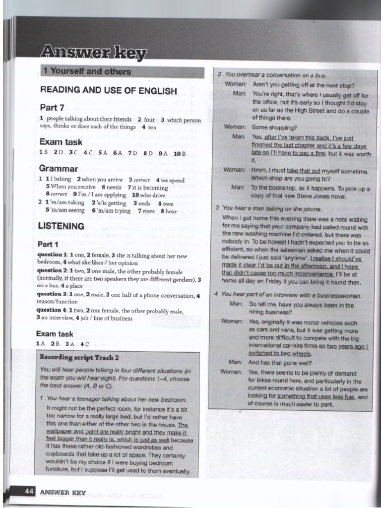 Compact Wb Answer Key