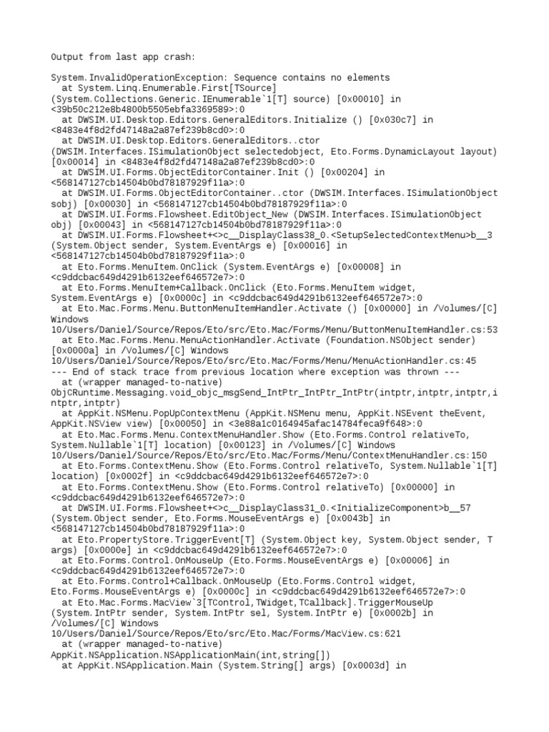 Sequence Contains No Elements , Error: Sequence contains no elements – DXCF