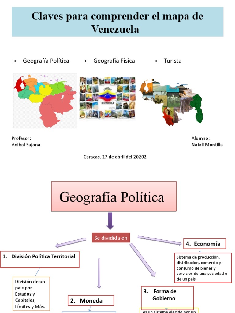 Mapa Político y Regiones de Venezuela | PDF | Venezuela | Tierra