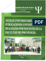 Publicaciones de Profesores Facultad de Psicologia