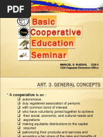 Basic Education Seminar For Cooperatives