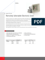 Remotely Selectable Electronic Siren: Model SST3-MV
