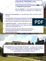 Power Point, LAS PARTES EN EL PROCESO CIVIL