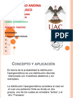 Distribución Hipergeométrica Universidad Andina Cusco