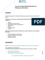 Pattern 6A: Primary Prevention/Risk Reduction For Cardiovascular/Pulmonary Disorders