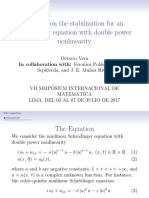 Remark On The Stabilization For An SCHR Odinger Equation With Double Power Nonlinearity