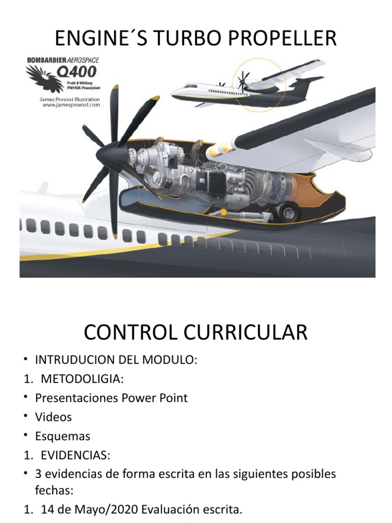 Turbo Propeller Engine PDF Engranaje