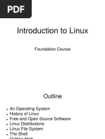 Introduction To Linux: Foundation Course