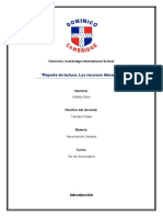 REPORTE DE LECTURA SOBRE LOS RECURSOS LITERARIOS - Ashley Glen, 5to de Secundaria