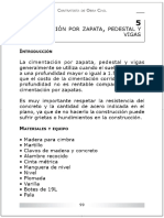 5 Cimentación Por Zapata, Pedestal y PDF