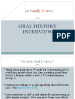 Oral History Interview PPT