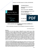 Como Elaborar Uma Resenha de Um Artigo Acadêmico Ou Científico