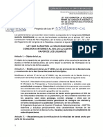 Ley Que Garantiza La Velocidad Minima de Internet Al 90%