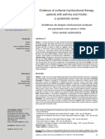 1AR. Evidence of orofacial myofunctional therapy Asma y rinitis