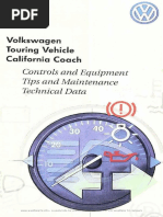 VW T4 Westfalia CaliforniaCoach Manual English 1998 PDF