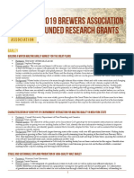 Brewers Association Research Grants Awarded in 2019 PDF