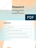 Research: Qualitative Research and Quantitative Research