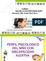 Curso Psicología de La Excepcionalidad Docente: Mg. Cesar Ruiz Alva