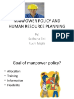 Manpower Policy and Human Resource Planning