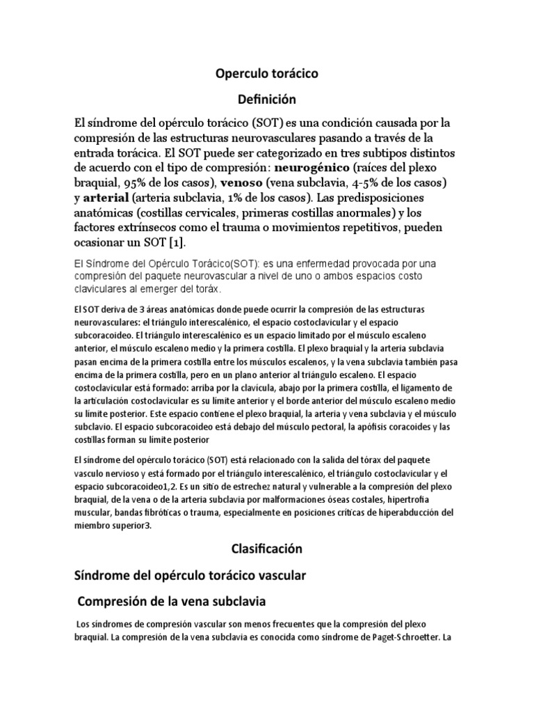 Síndrome do Desfiladeiro Torácico: Sintomas e Tratamento, image size:768x1024