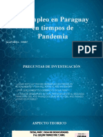 Desempleo en Tiempos de Pandemia Paraguay