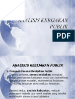 Analisis Kebijakan Publik