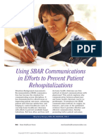 Using SBAR Communications in Efforts To Prevent.8