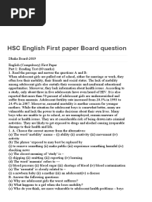 HSC First Paper Board Question