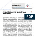Resuscitation: Out-Of-Hospital Cardiac Arrest During The COVID-19 Pandemic in The Province of Padua, Northeast Italy