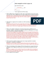 Organism Energetics Review