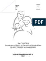 4 Buku Daftar Tilik Penyeliaan Fasilitatif Asuhan Persalinan PMB