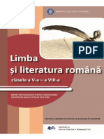 LIMBA SI LITERATURA ROMANA+gimnaziu
