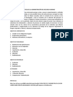 Características de La Administración Del Recurso Humano