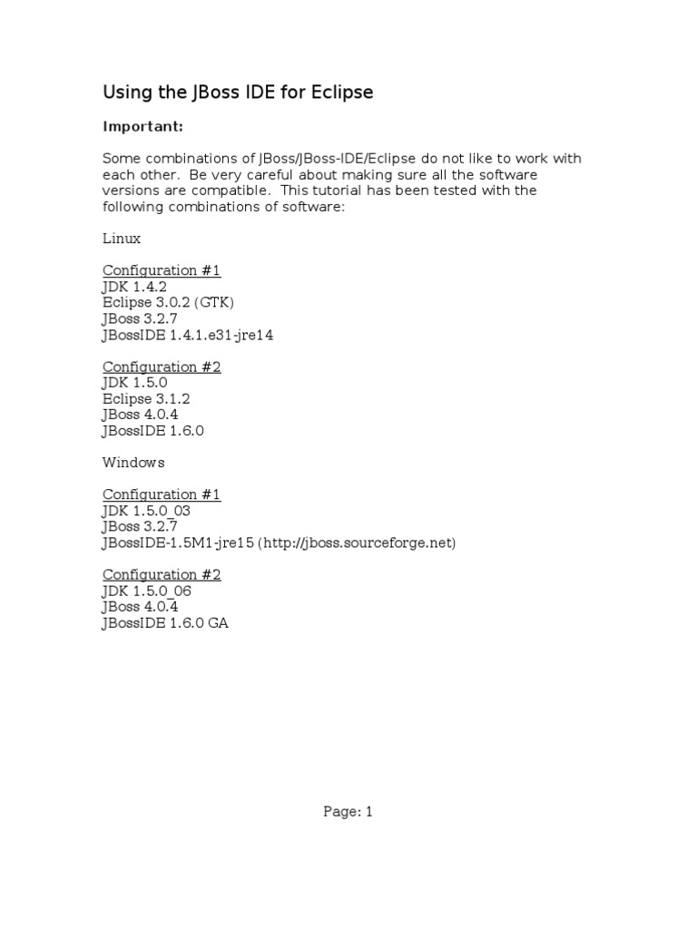 JBoss IDE Eclipse EJB Tutorial | PDF | Enterprise Java Beans | Java Servlet