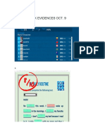 Classwordk Evidences Oct. 9