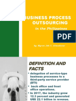 Business Process Outsourcing: in The Philippines