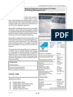 AquaLINE Waterproof Expansion Joint Data Sheet