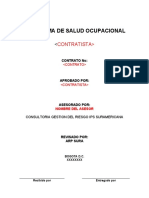 Programa de Salud Ocupacional: Contratista