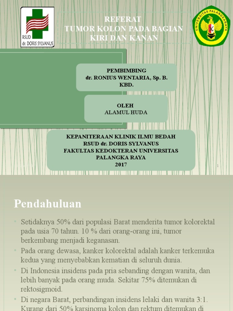 Ppt Tumor Kolon Pdf